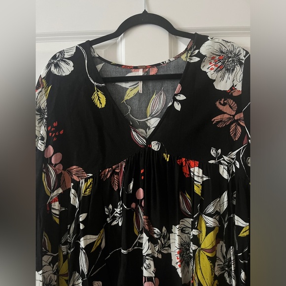 Free People Bella Print Floral Top - Picture 3 of 5